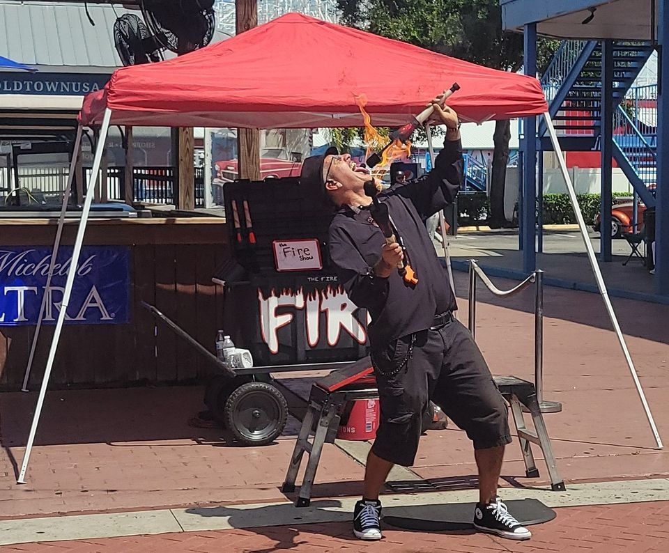 Pyro Joe and his Fire Show Old Town, Kissimmee, FL August 28, 2022