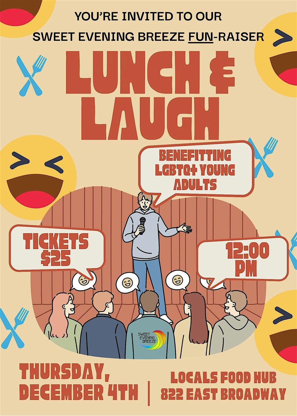 Sweet Evening Breeze's Lunch and Laugh Fun-raiser