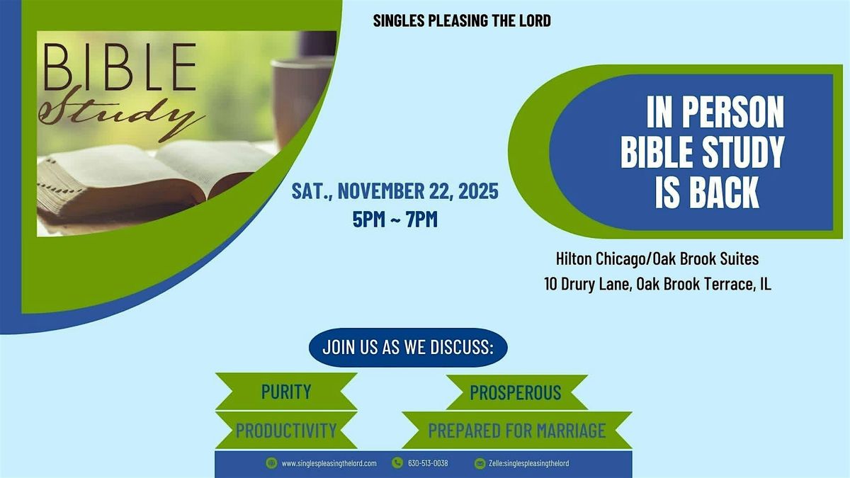 Singles Pleasing the Lord In person Bible Study