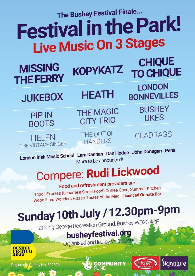 Festival in the Park 2022 King Recreation Ground, Borehamwood