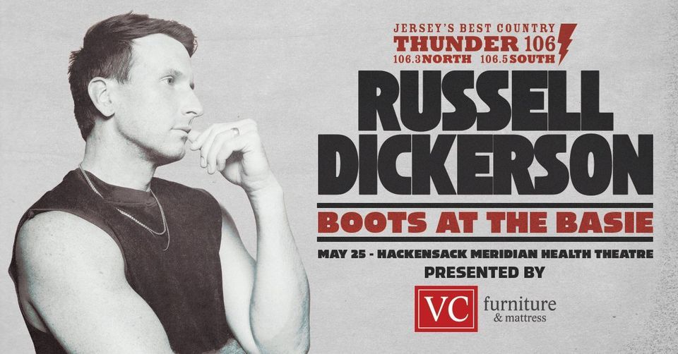 Thunder 106 Russell Dickerson Boots at the Basie Listener Appreciation ...