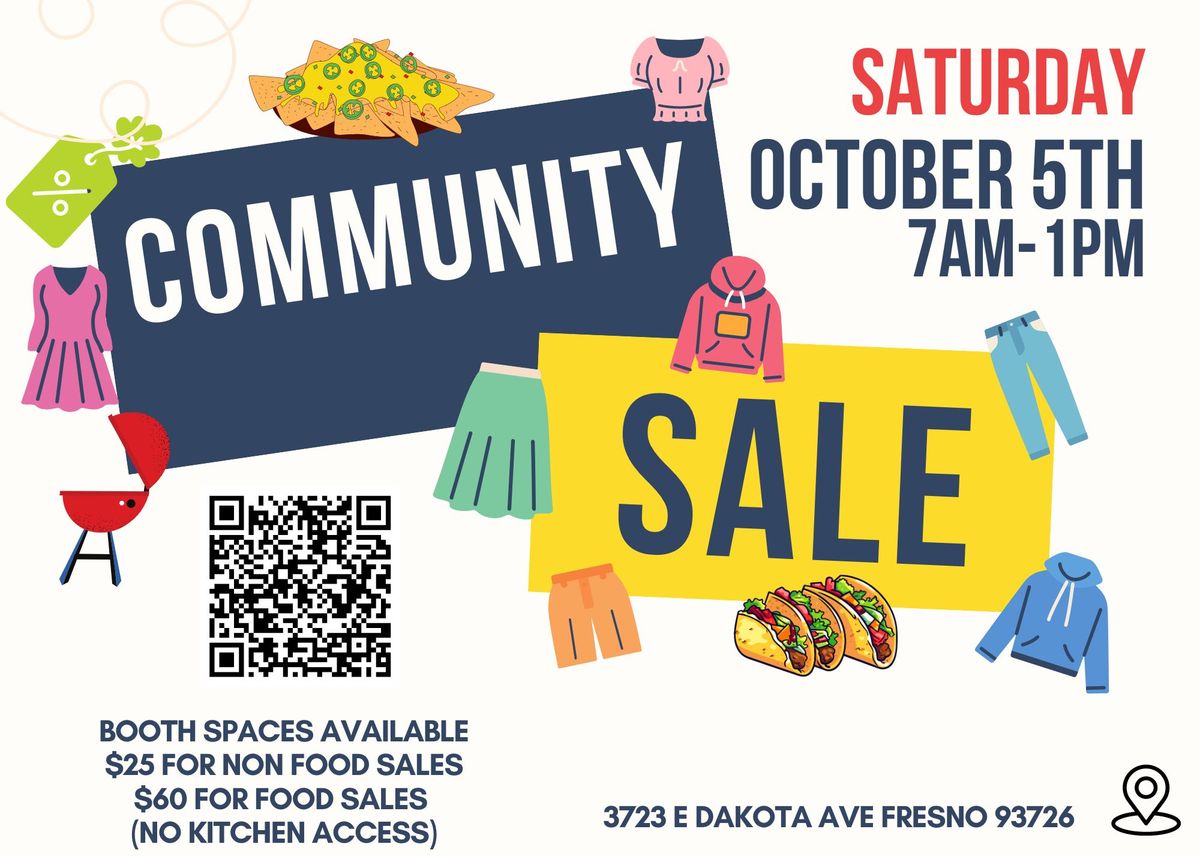 Community Sale The Bethesda Churches, Fresno, CA October 5, 2024