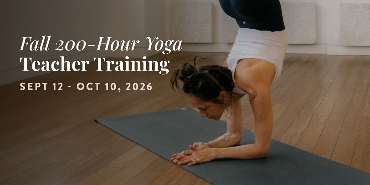 200 Hour YYOGA Teacher Training Module 1 - Part-Time Evening & Weekends