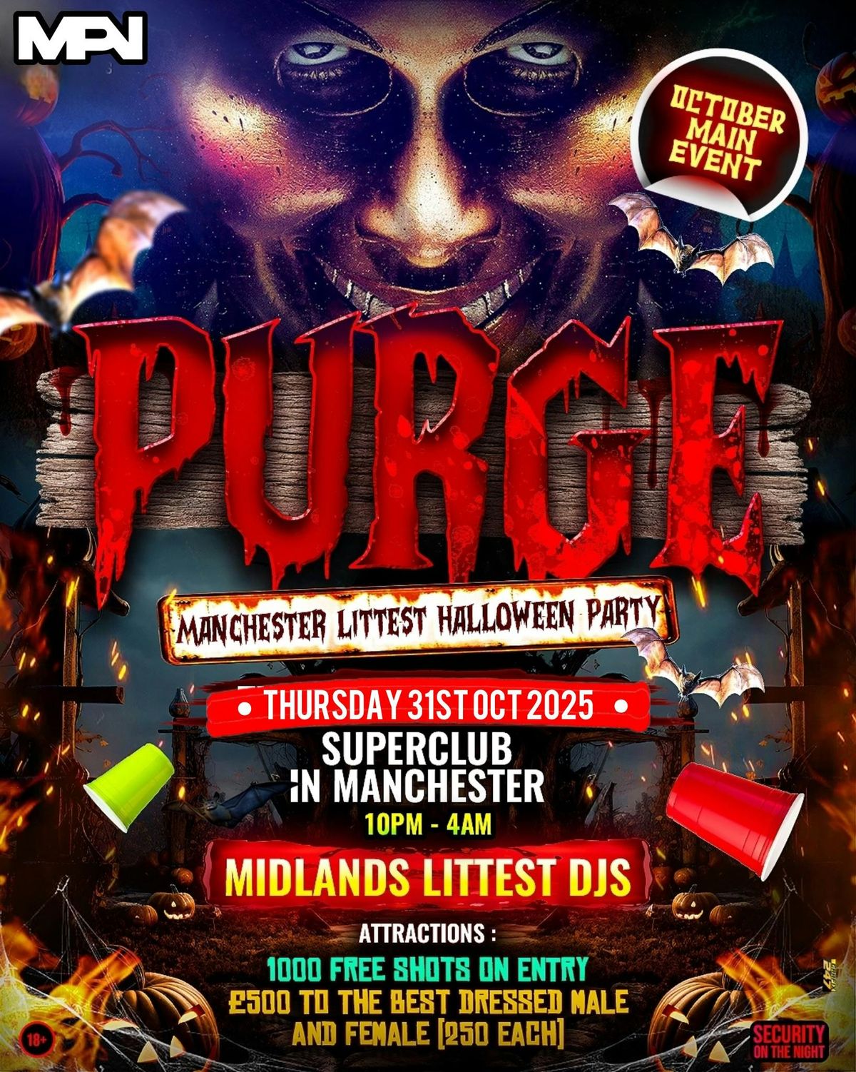 HALLOWEN IN MANCHESTER - PURGE - MANCHESTER BIGGEST HALLOWEEN