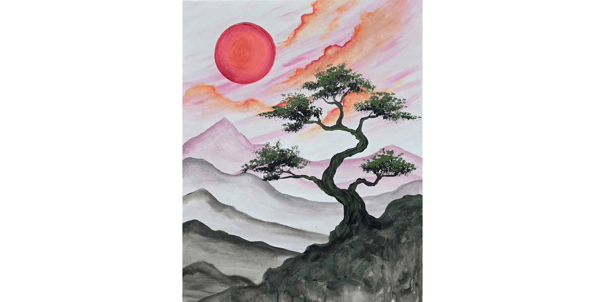Bonsai at Dawn - Paint and Sip in Sacramento | Classpop!\u2122
