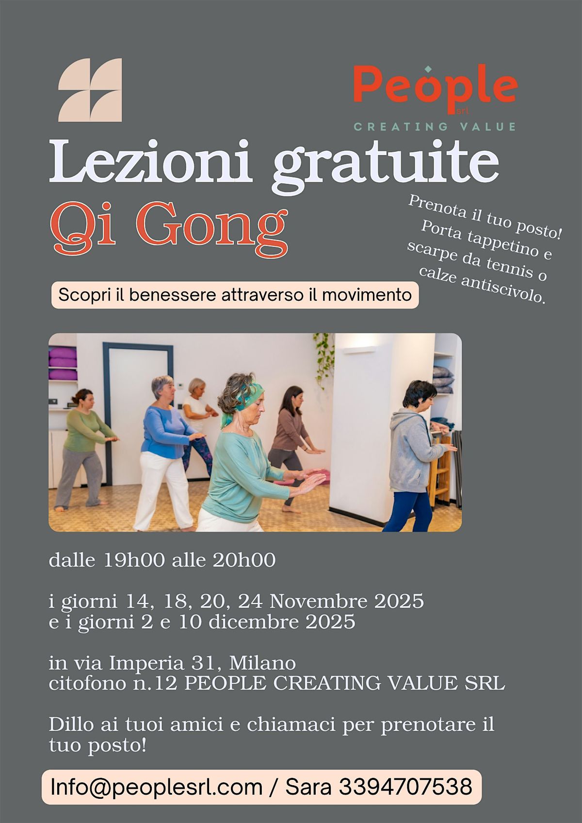 LEZIONI GRATUITE DI QI GONG