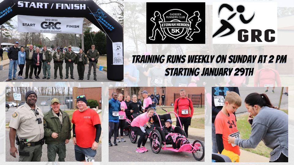 Training Run 2023 Etowah Heroes 5K Raymond Hill Community Center, Gadsden, AL February 12, 2023