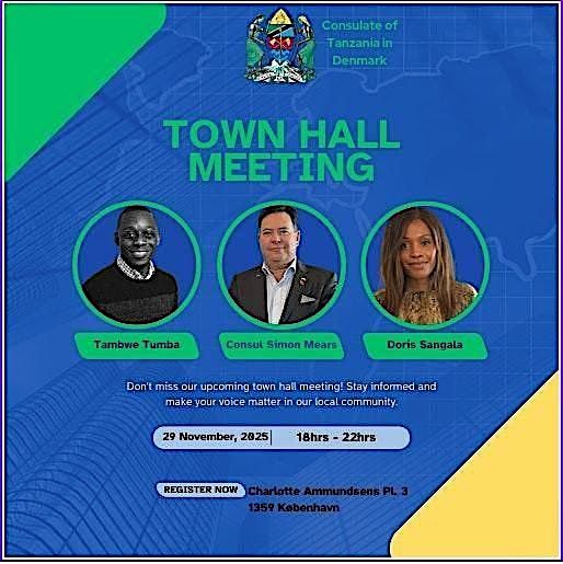 Town Hall Meeting with Consulate of Tanzania in Denmark