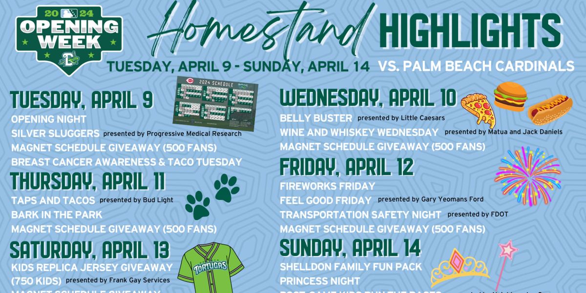 Daytona Tortugas at Palm Beach Cardinals at Roger Dean Stadium