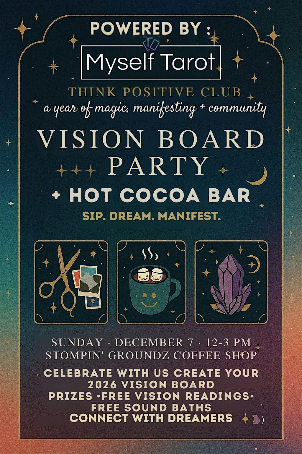 Hot cocoa Vision Board party