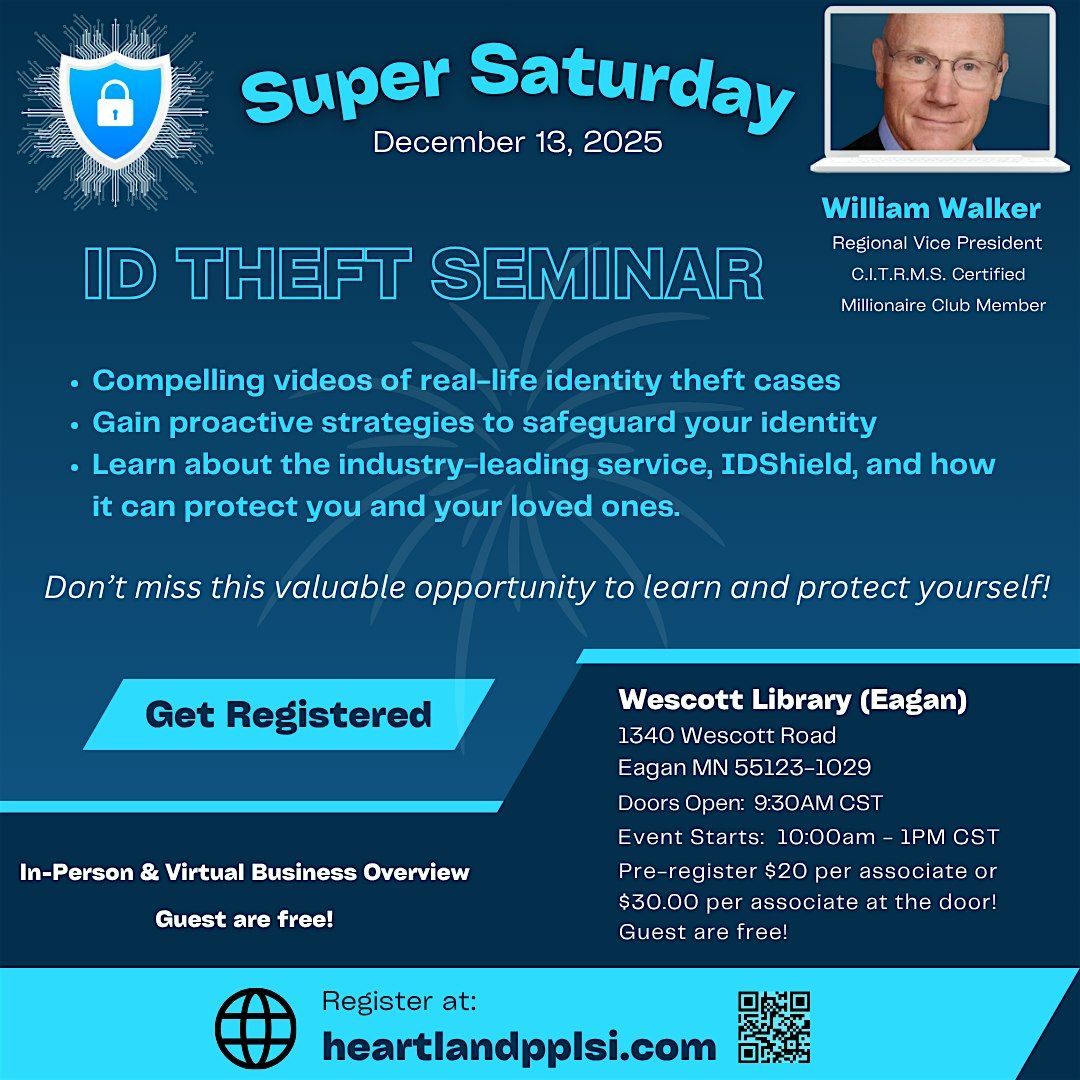ID Theft Seminar with William Walker