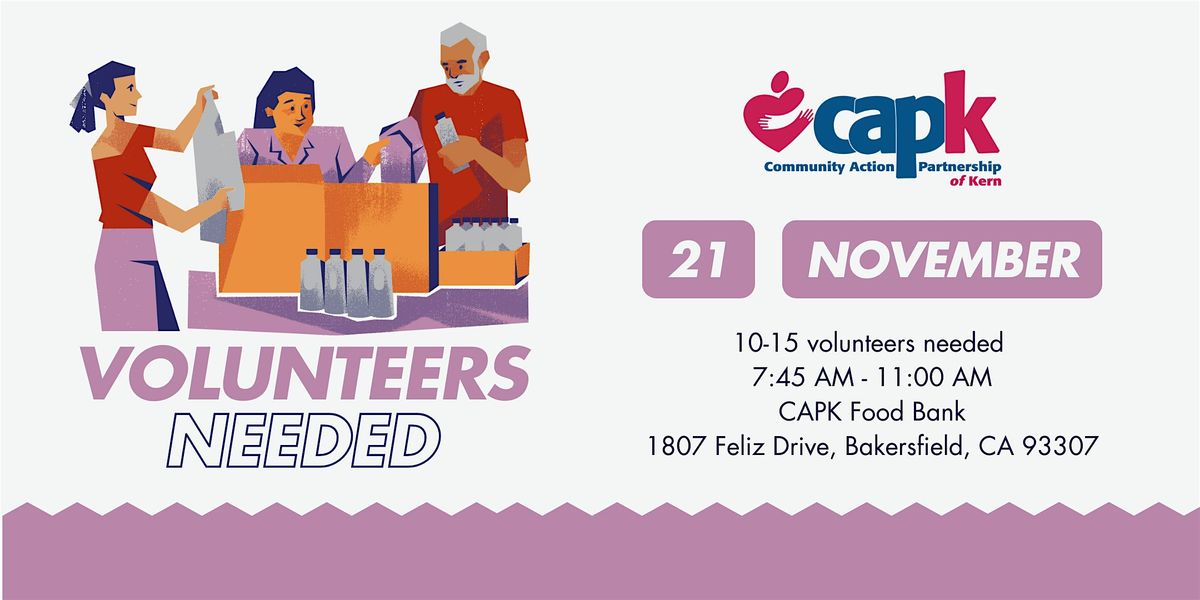 CAPK Emergency Blue Boxes Volunteer Event - BZP Bakersfield