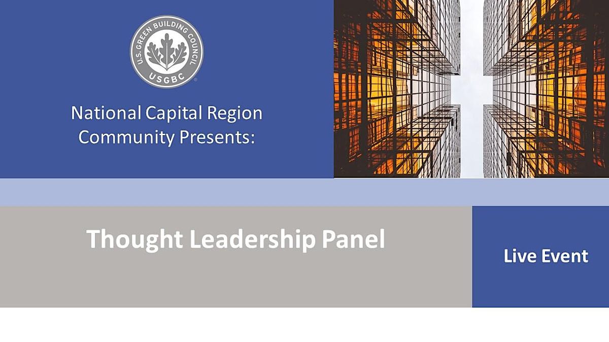 USGBC NCR Thought Leadership Panel DC Building Energy Performance ...