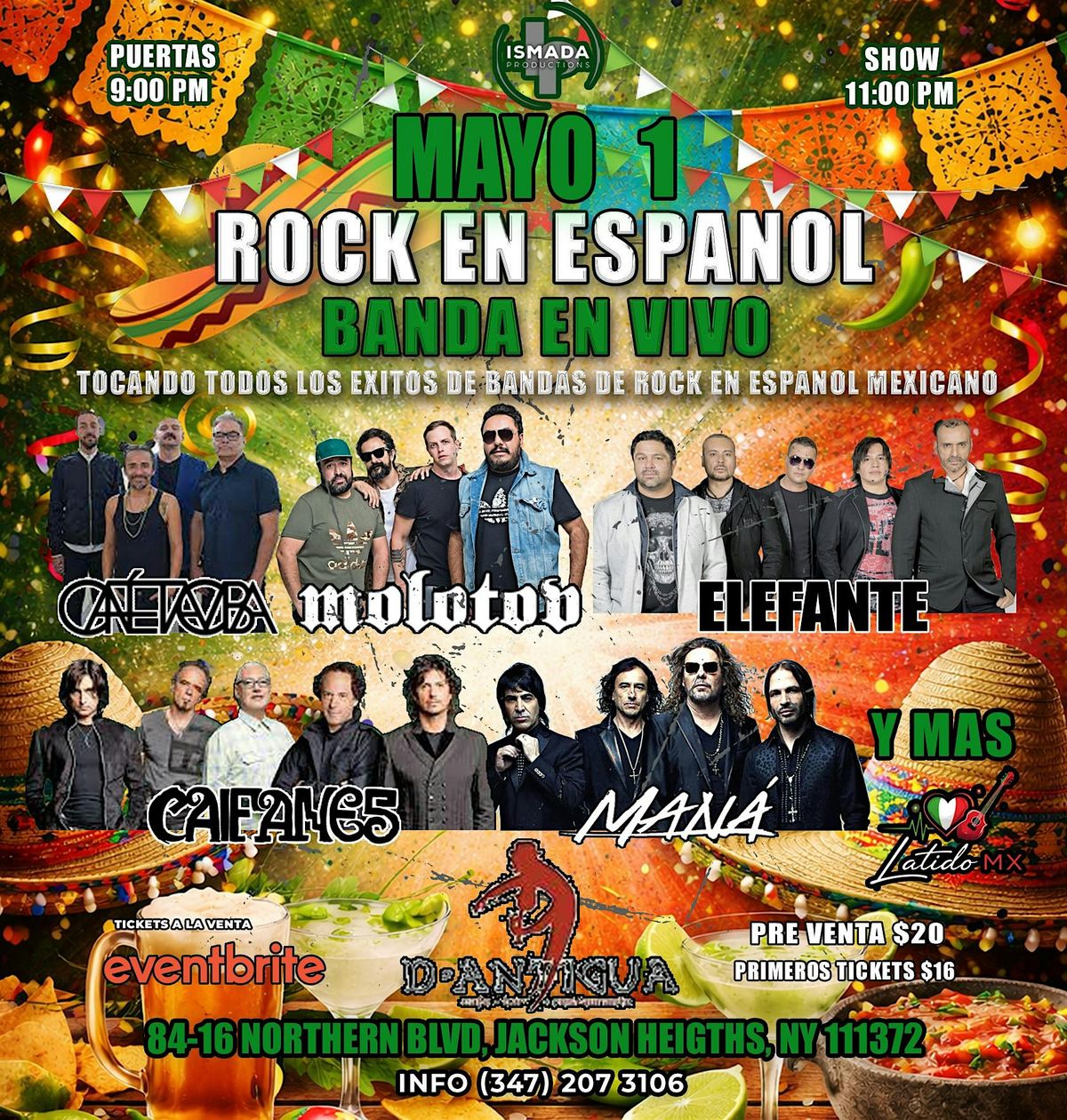 Rock en Espa\u00f1ol Mexicano en Vivo \u2013 Celebrando la Independencia de M\u00e9xico