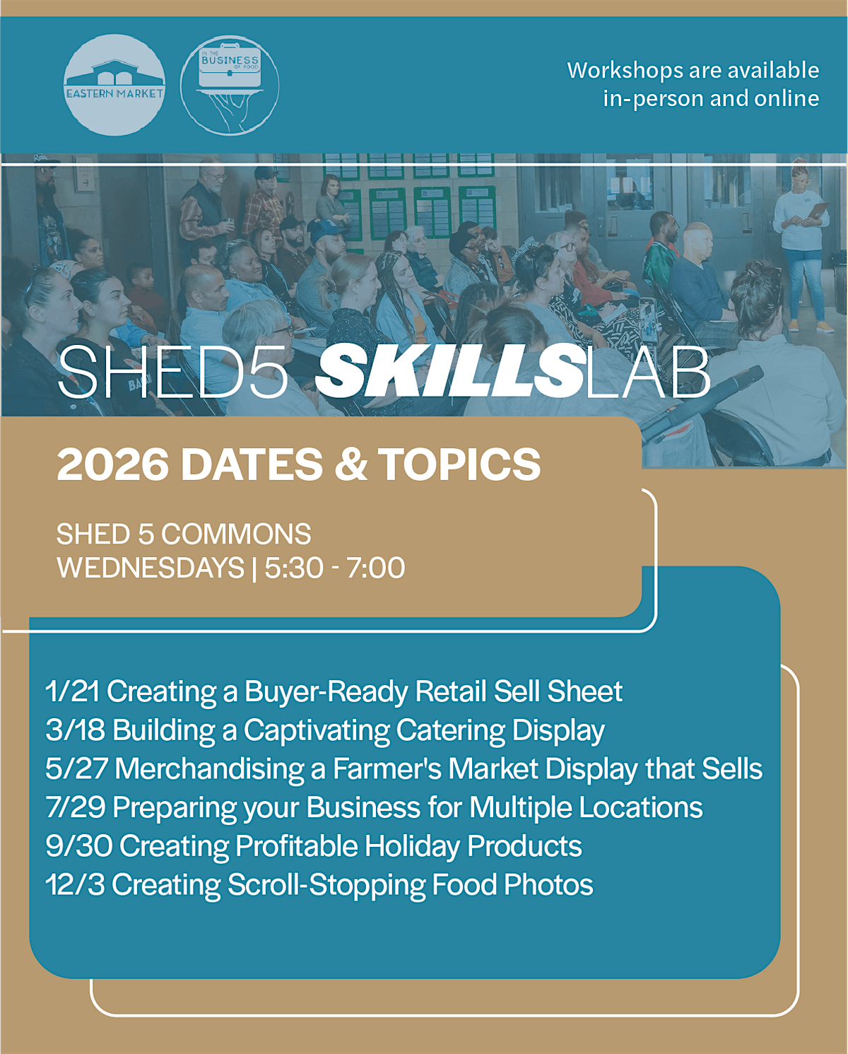 Shed 5 Skills Lab: Building a Captivating Catering Setup