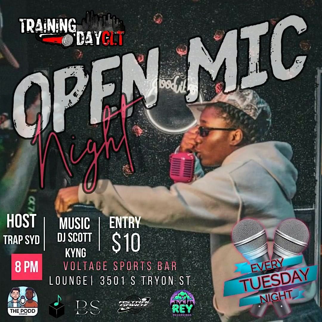 Training DayCLT Open mic