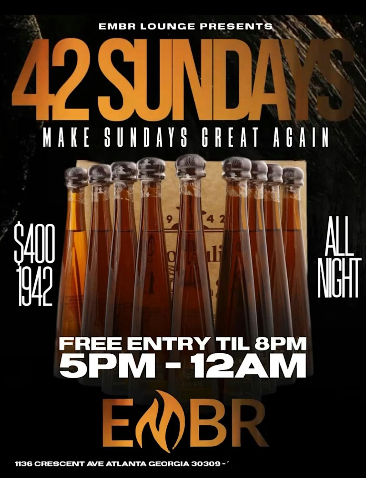 42 SUNDAYS EMBR LOUNGE