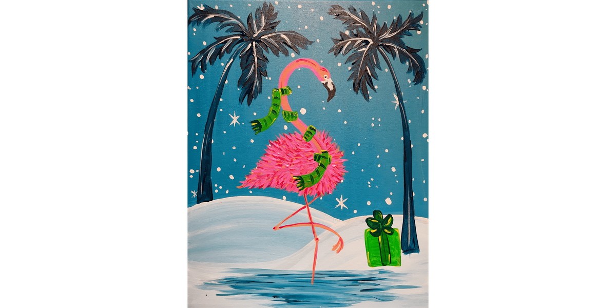 Flamingle All The Way - Paint and Sip in Houston | Classpop!™ at Pinot ...