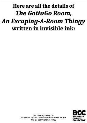The GottaGo Room: An Escaping-A-Room Thingy