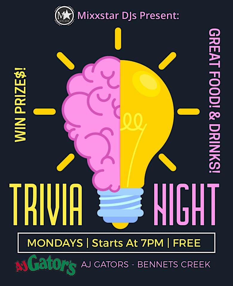 TRIVIA NIGHT AT AJ GATORS - Bennetts Creek