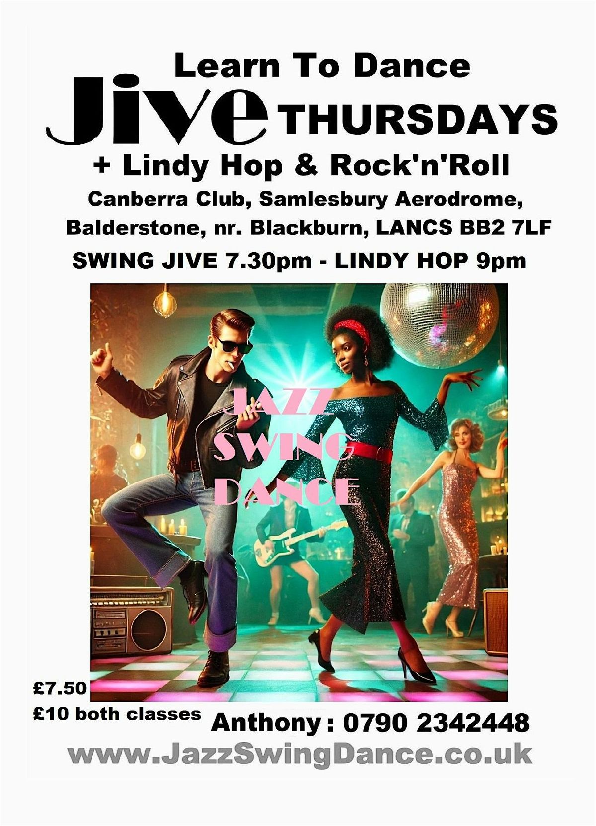 Jive, Lindy Hop, Swing, Charleston, Strolls - Vintage Dance Class 1940s 50s