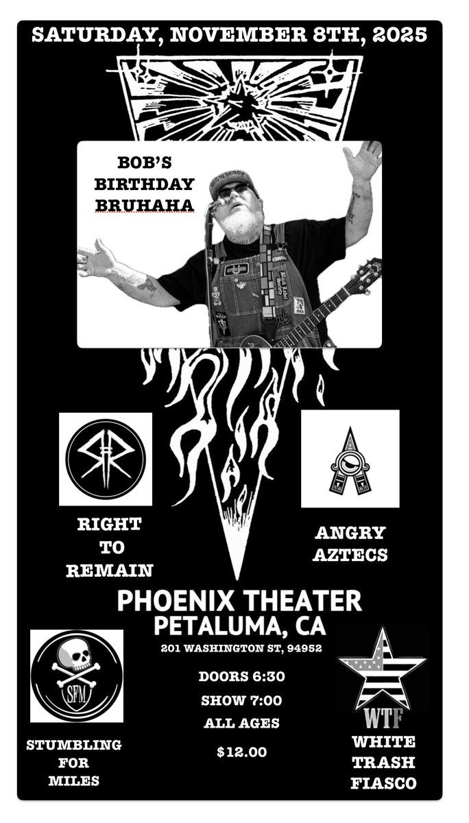 Right to Remain  Angry Aztecs  Stumbling for Miles  & White Trash Fiasco