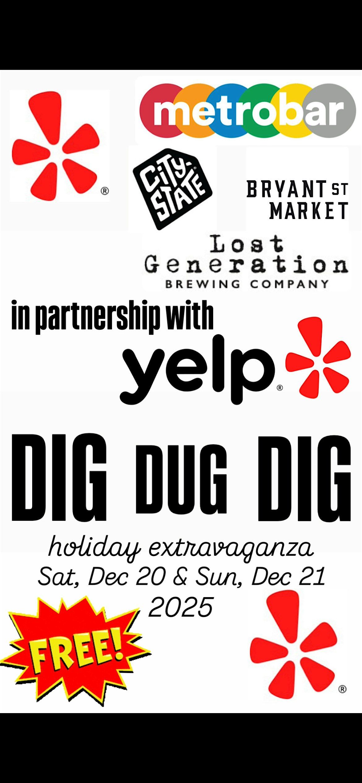 DIG DUG DIG Holiday Extravaganza