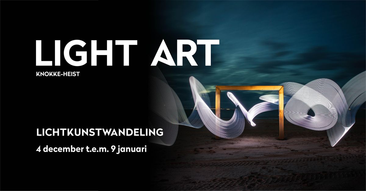 Groet team enthousiast Light ART - begeleide wandeling met gids | Knokke-Heist | December 26, 2021