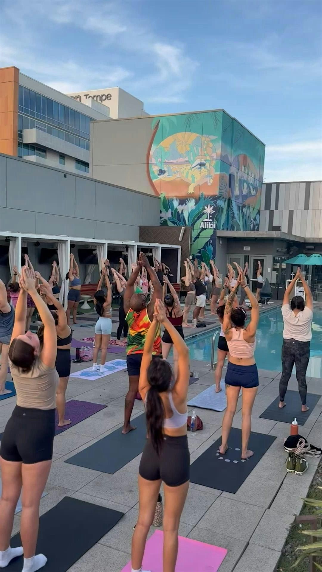 Sunset Yoga @ Alibi Rooftop Lounge (Canopy Hilton Hotel)