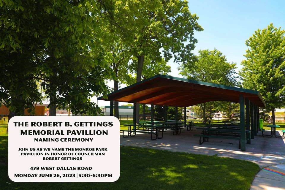 Robert B. Gettings Memorial Pavilion Naming Ceremony | Monroe Park ...