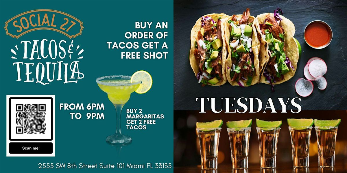 Taco Tuesday at Social27 Miami