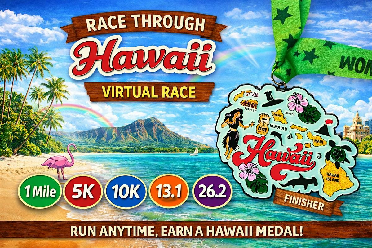 Virtual 100 Mile Races Race Through Hawaii Virtual Race | 5K, 10K, Marathon | Run Anywhere at ...