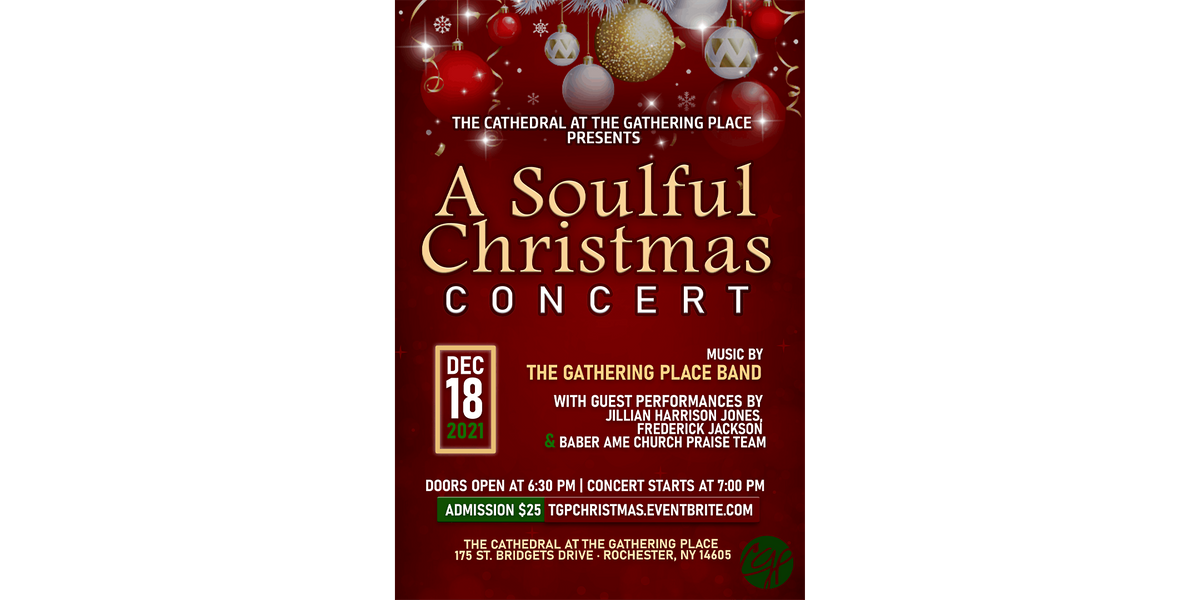 Christmas Concerts 2022 Rochester Ny A Soulful Christmas Concert | 175 St Bridgets Dr, Rochester, Ny | December  18, 2021