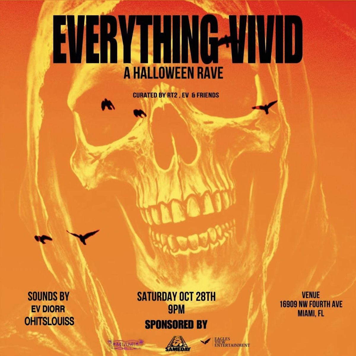 EVERYTHING VIVID - Halloween Rave Must be 21+ | 16909 NW 4th Ave, Miami ...