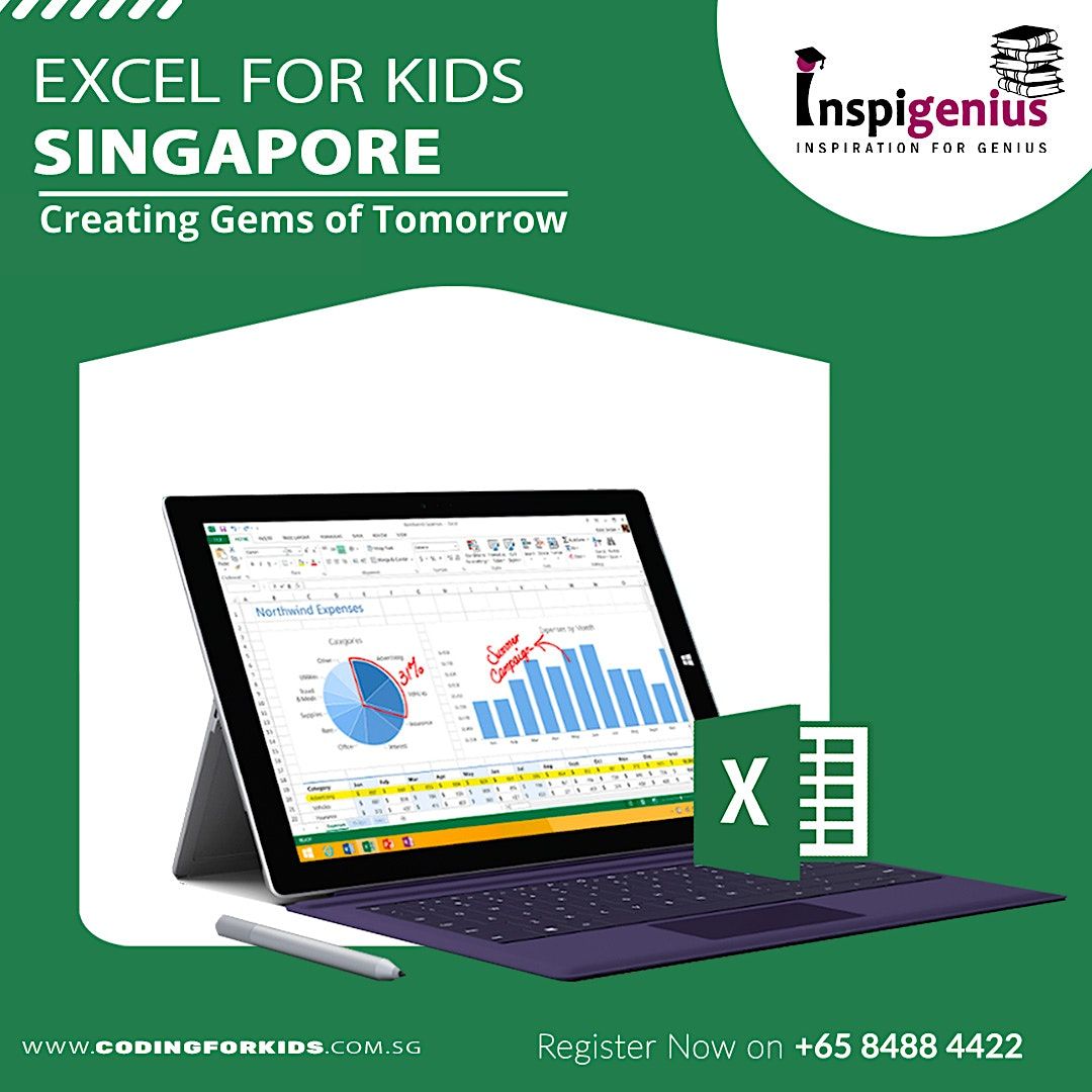 Children Using Excel Basic Excel Course for Kids Singapore - Creating Gems of Tomorrow at ...