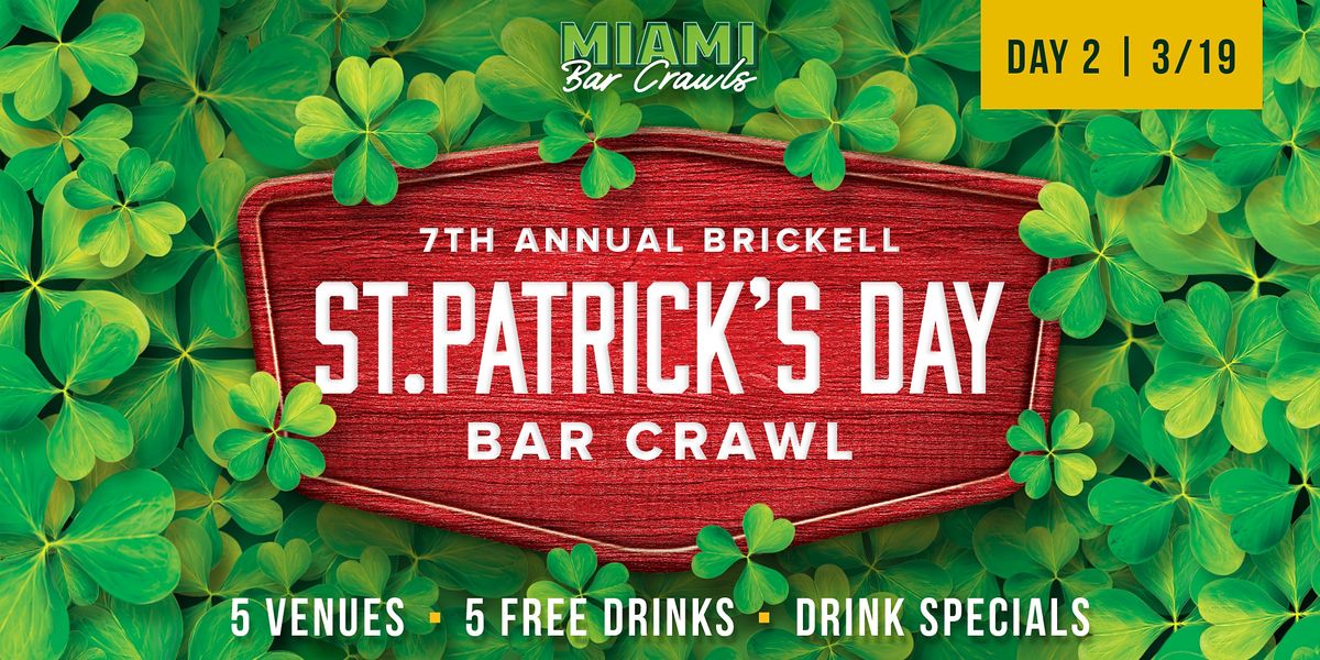 7th Annual St Patricks Day Bar Crawl In Brickell Day Two 3 19