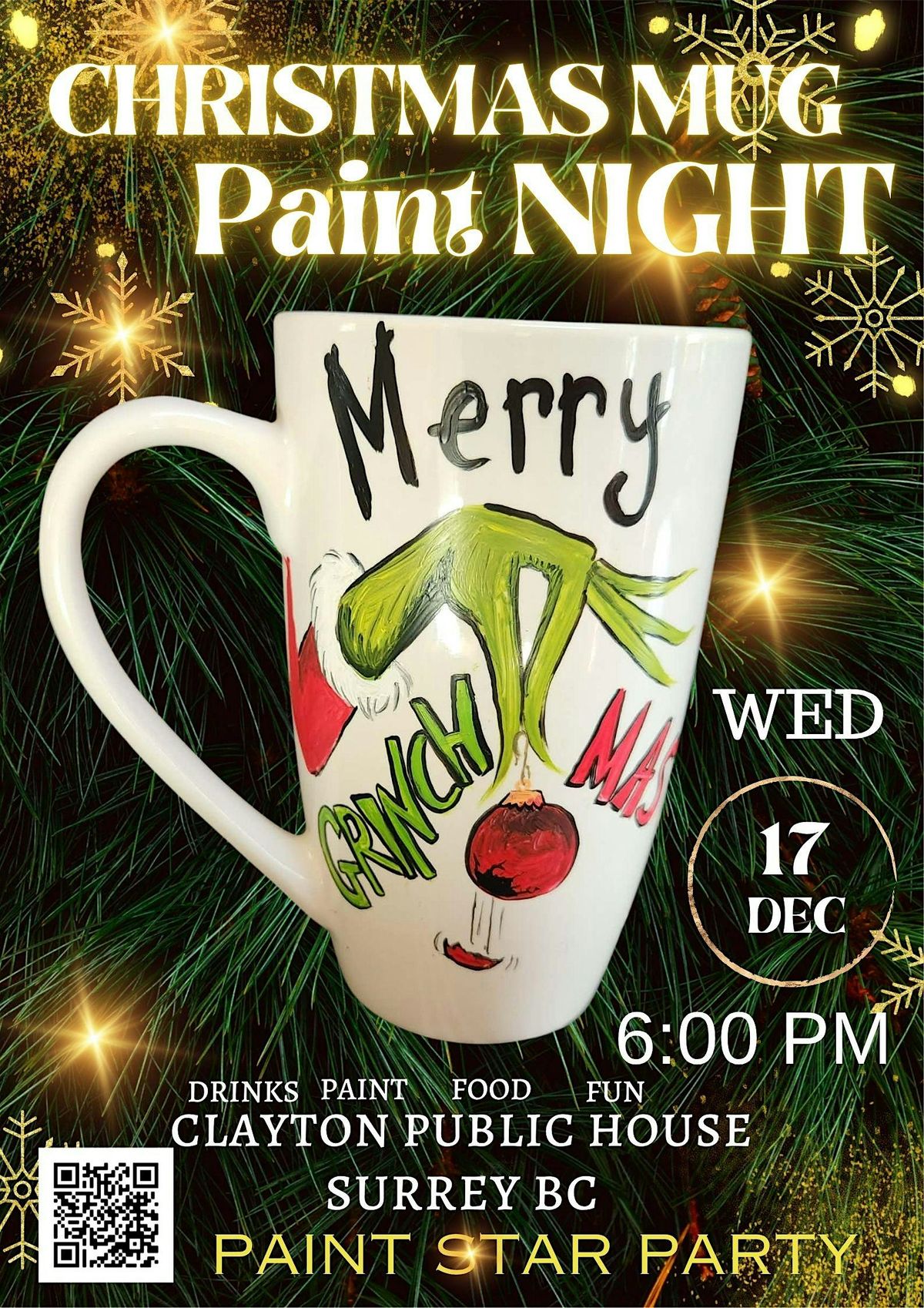 Paint your Fave Holiday Bad Boy on a MUG !