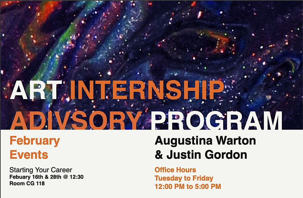 Starting your Career in Art (Art Internship Advising program) Compton