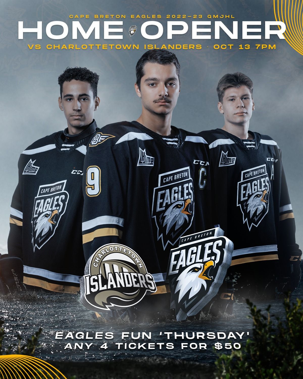 Cape Breton Eagles at Charlottetown Islanders at Eastlink Charlottetown Civic Centre