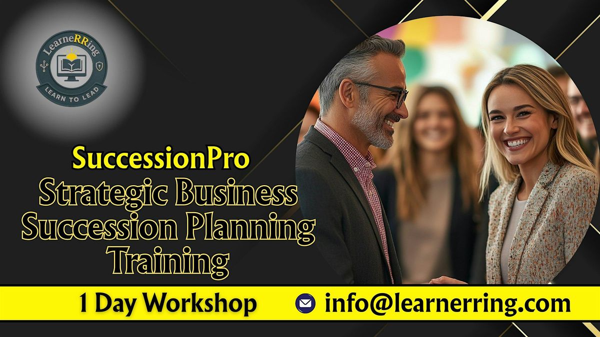 Business Succession Planning 1-Day Workshop | Chico, CA