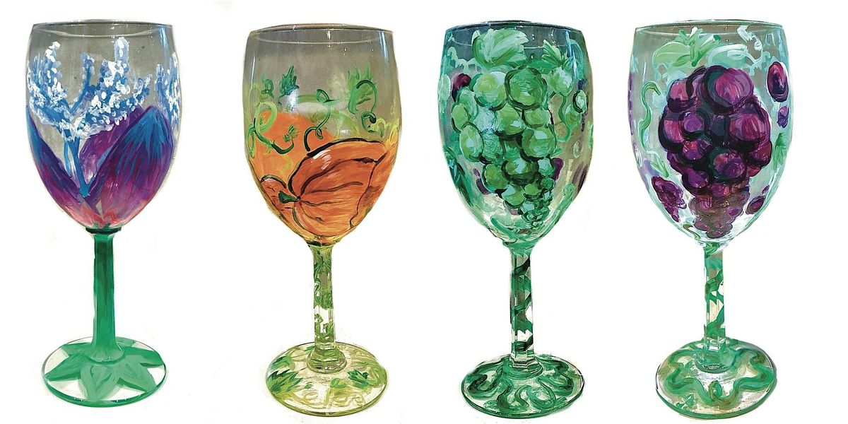 PAINT AND SIP AT THE CHOCOLATE CAF\u00c9! Paint on wine glasses! Terra Gallery