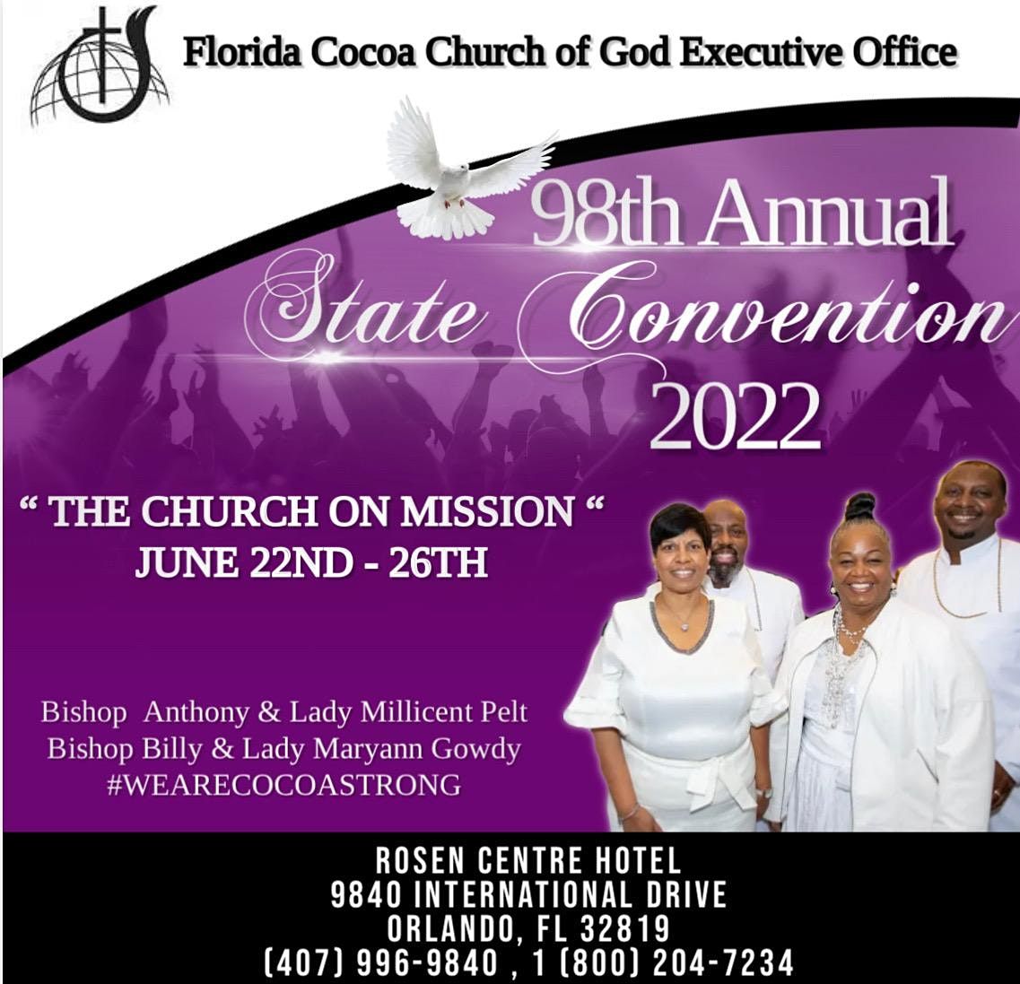 98th Annual State Convention 2022 9840 International Dr, Orlando, FL