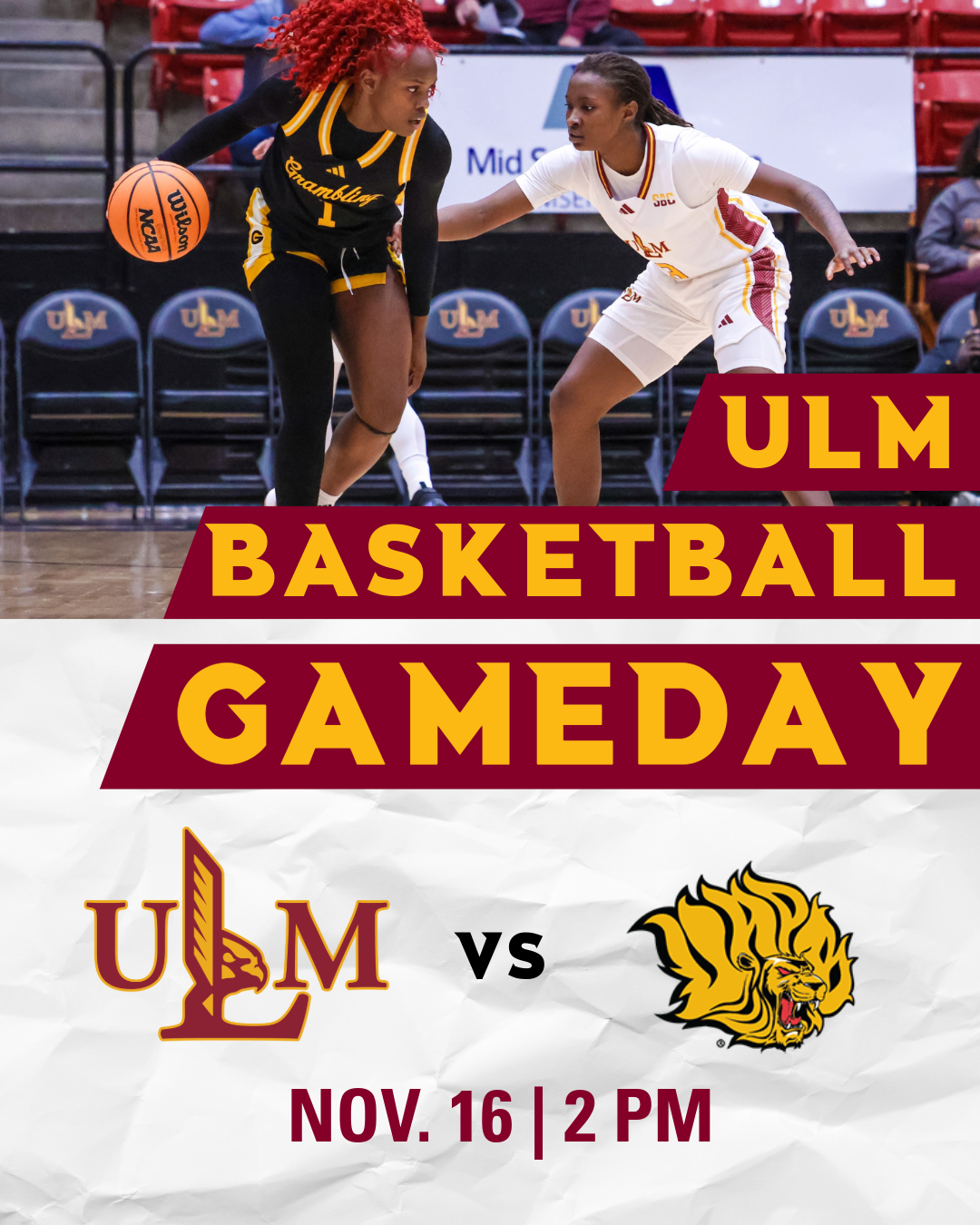 James Madison Dukes at Louisiana Monroe Warhawks Womens Basketball at Fant Ewing Coliseum