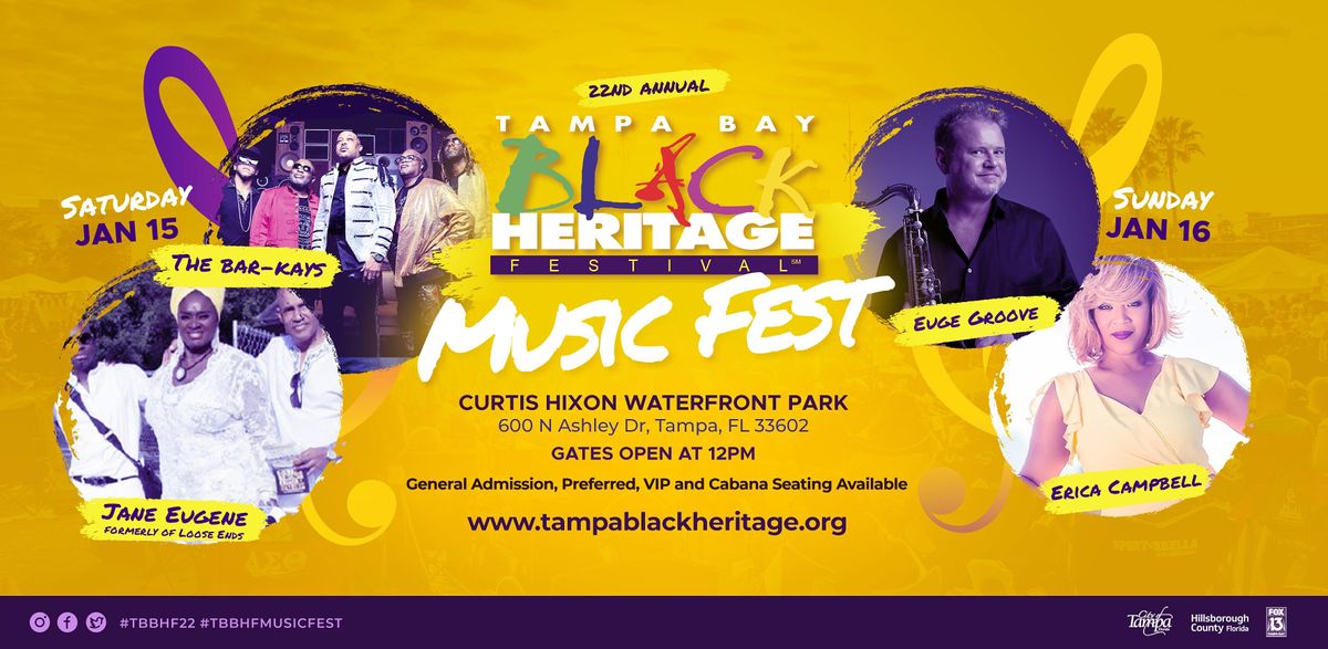 Tampa Bay Black Heritage Festival:  Music Fest 2022