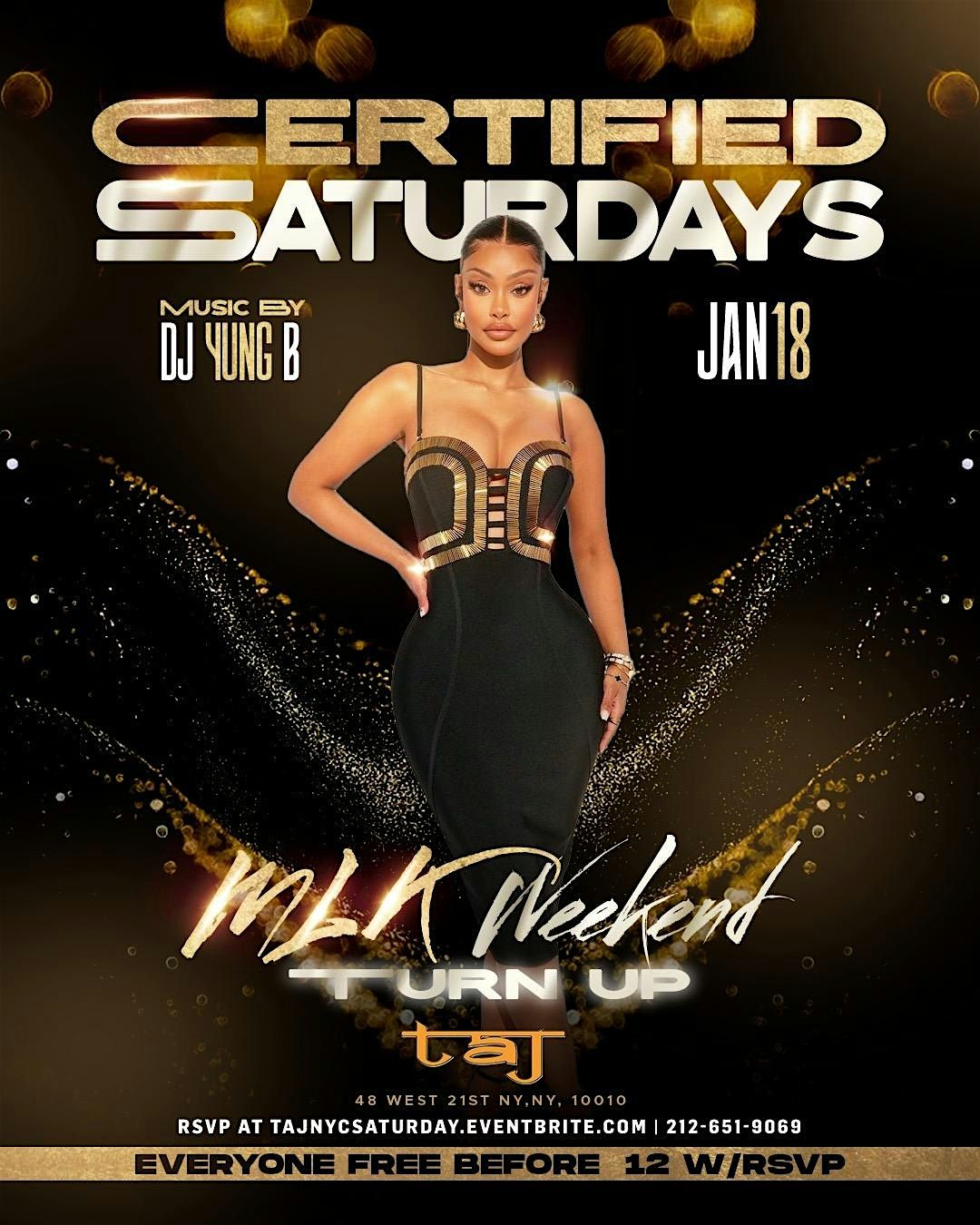 Certified Saturdays at TAJ Lounge