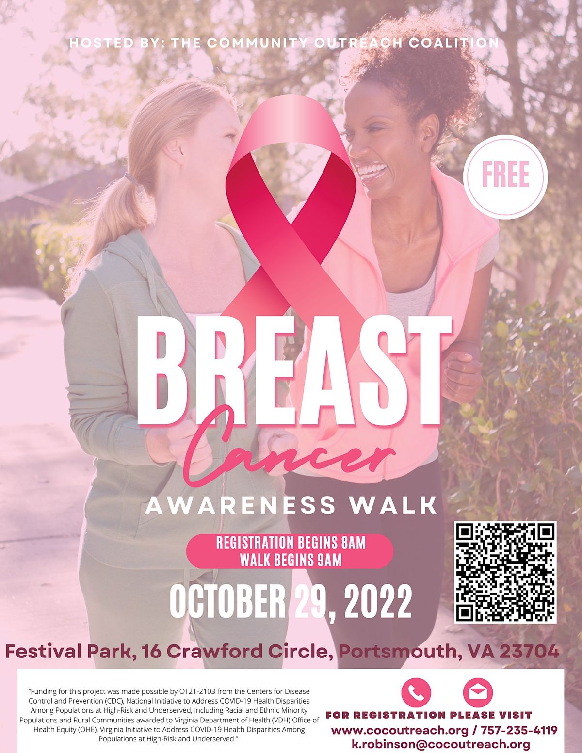 Breast Cancer Awareness Walk | 16 Crawford Cir, Portsmouth, VA ...