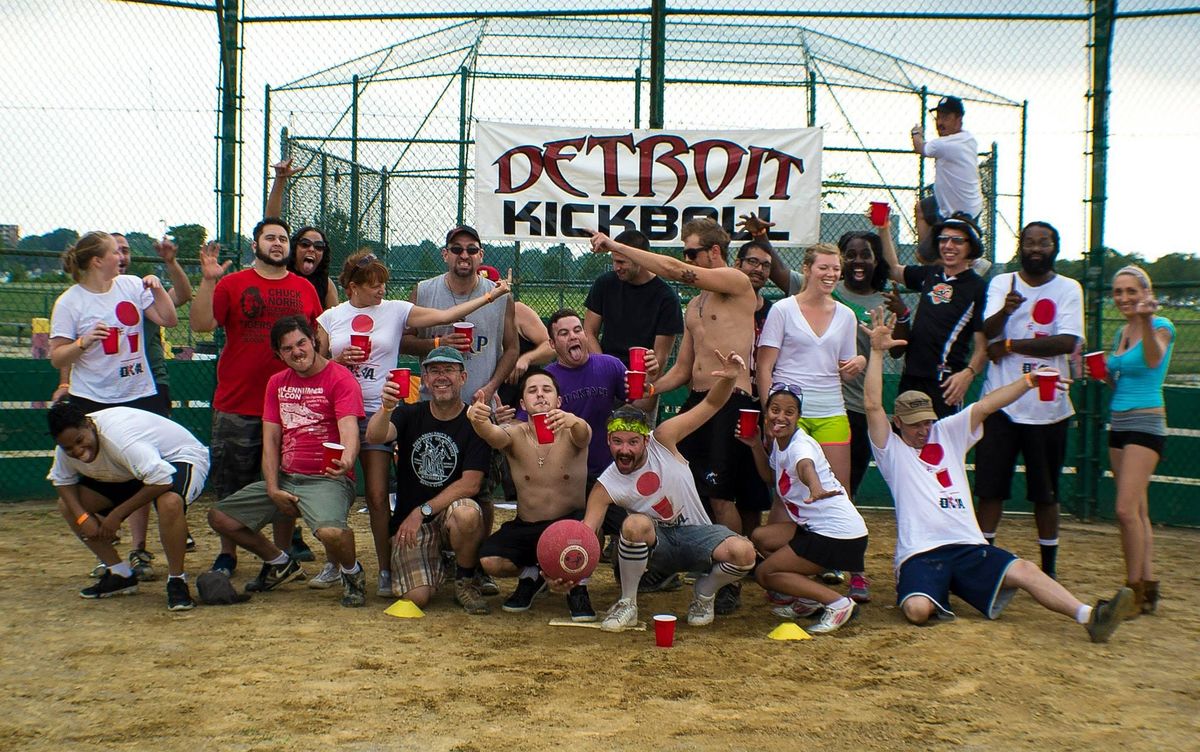 Adult CoEd Pickup Kickball Belle Isle Athletic Fields, Detroit, MI