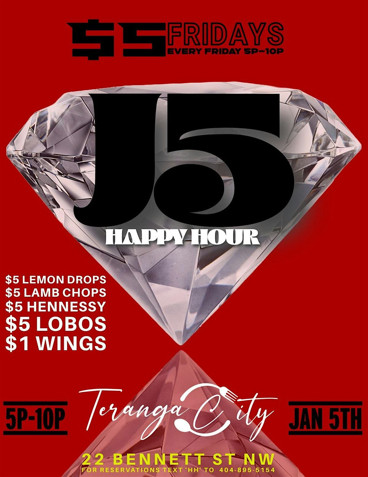 #1 HAPPY HOUR IN BUCKHEAD 5pm Until \u2026.