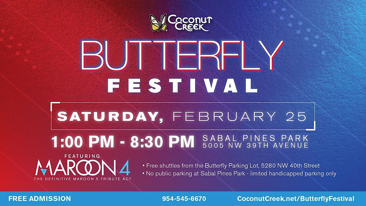 Coconut Creek Butterfly Festival Sabal Pines Park, Coconut Creek, FL