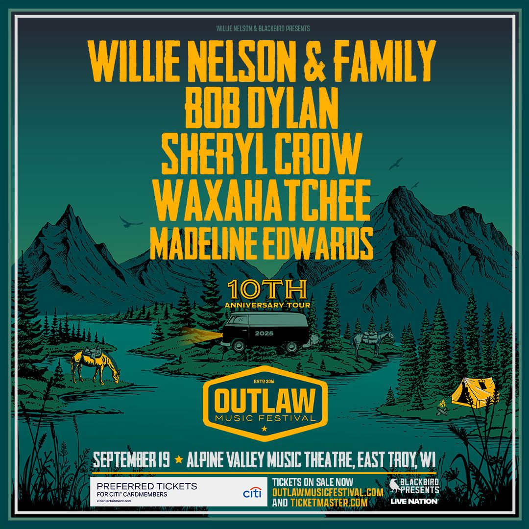 Outlaw Music Festival: Willie Nelson Bob Dylan Sheryl Crow & Waxahatchee
